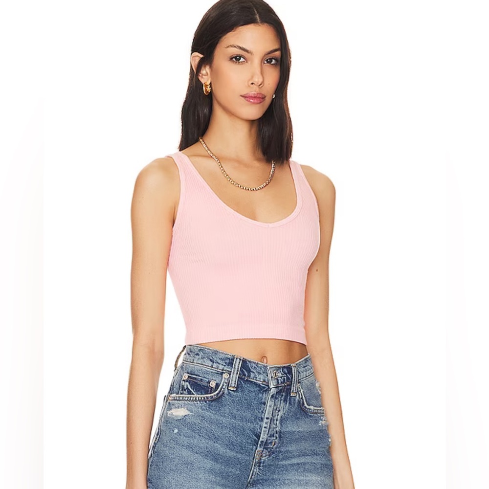 (#186))FREE PEOPLE Solid Rib Brami - Picture 2 of 4